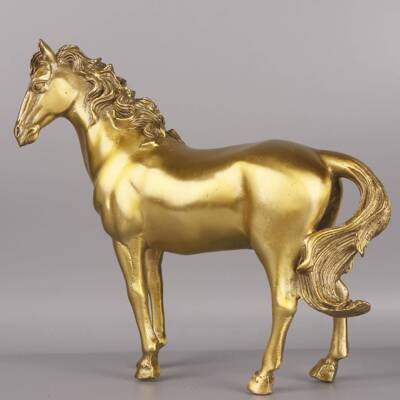 杨铜0117铜摆件厂家马铜马铜铜站马马到成记功