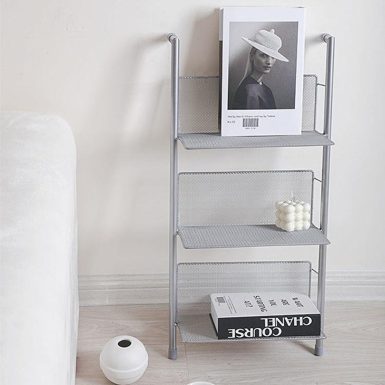 ins风书IFR架靠墙窄中古CD置物架落多层志收梦纳地陈列杂展示架子