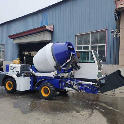 工厂建直供自上料搅C拌车JB12/无品牌/1.2R移动筑.施工运输带铲水