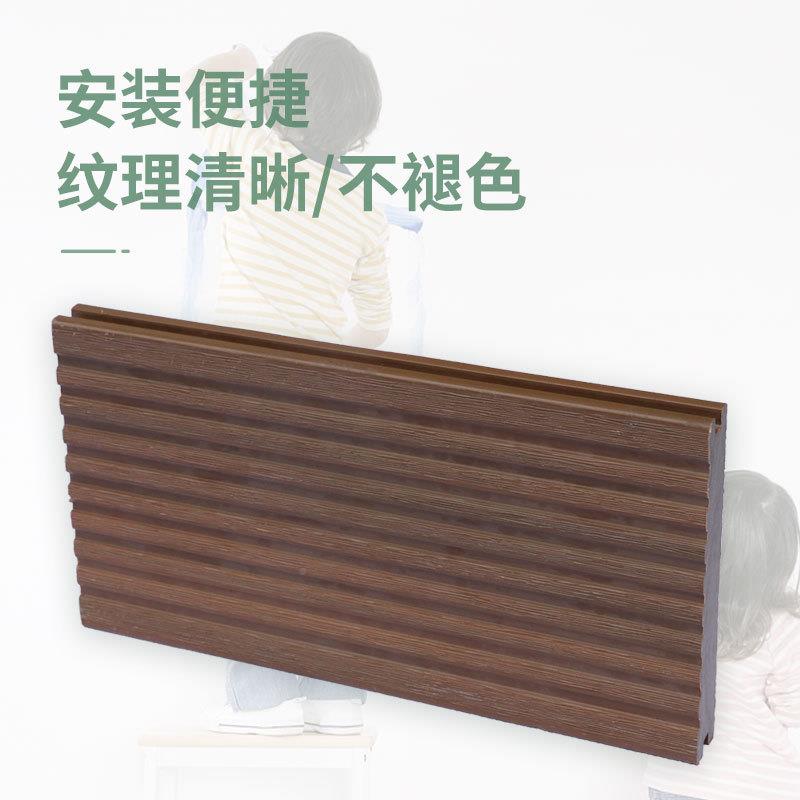二代共挤塑地板阳台外NJR户地板室外防水实心木塑长条共挤木地板