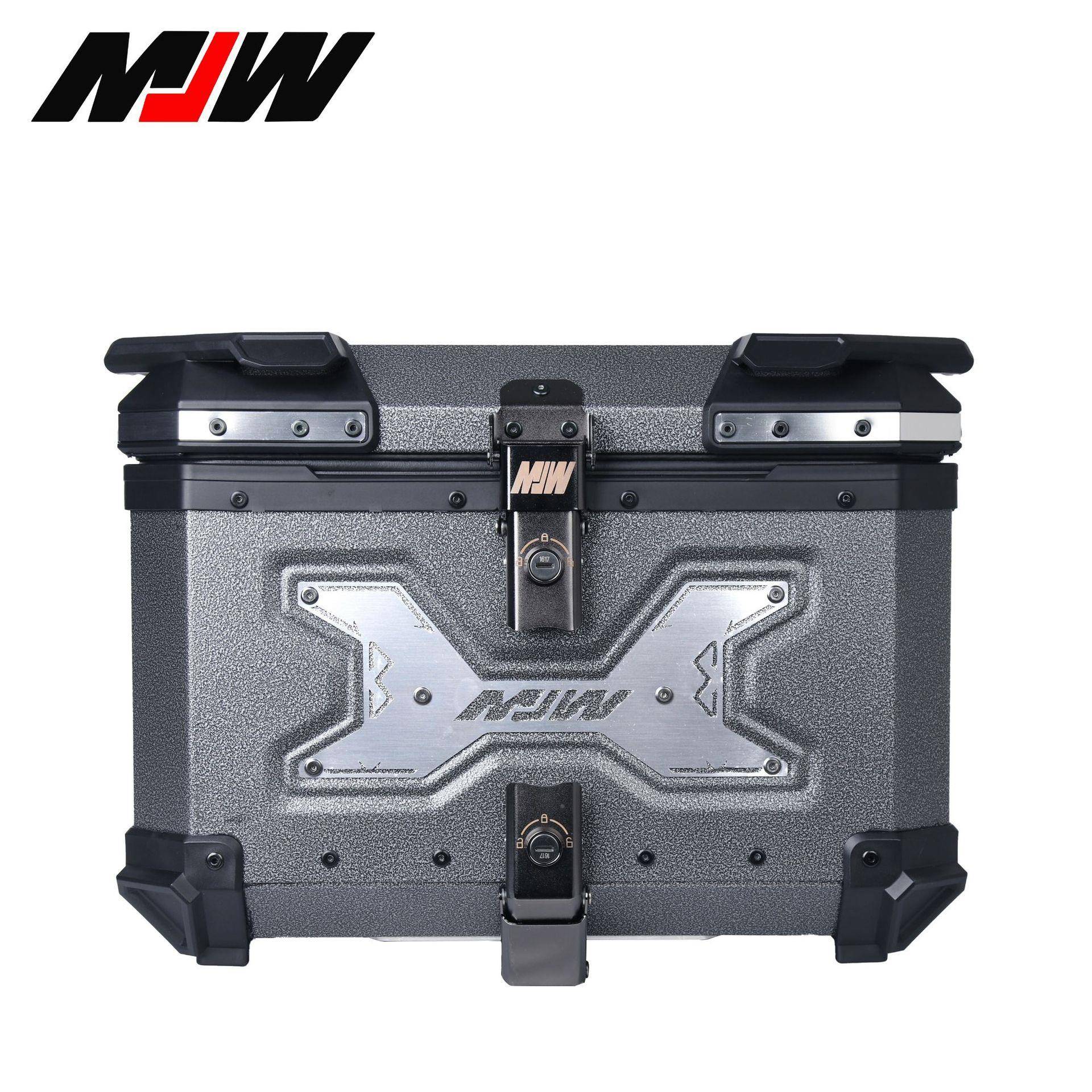 45L铝合金摩托车尾快牛九电号动车尾小箱收納箱拆大容量摩托踏板