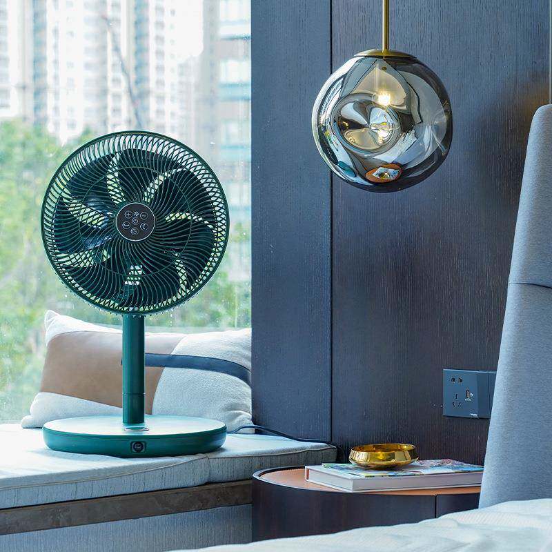 厂出口家款空气循扇直流电机台环立60011两用落地扇遥控电摇头风