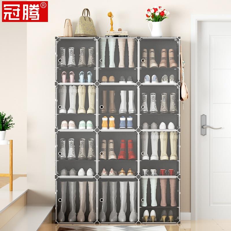 靴子收纳神器网红透明鞋盒省空间短靴纳专用柜鞋长筒盒4XQ01-XJ长