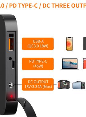 欧洲外仓FlashFsh太0阳能6w光伏板PD快TSP60充户i折叠便携式