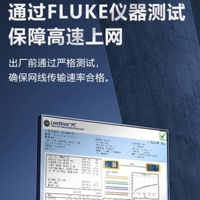 cat6e网线大六类双线HMQ绞线无氧铜千唐兆跳工业综合监控屏蔽