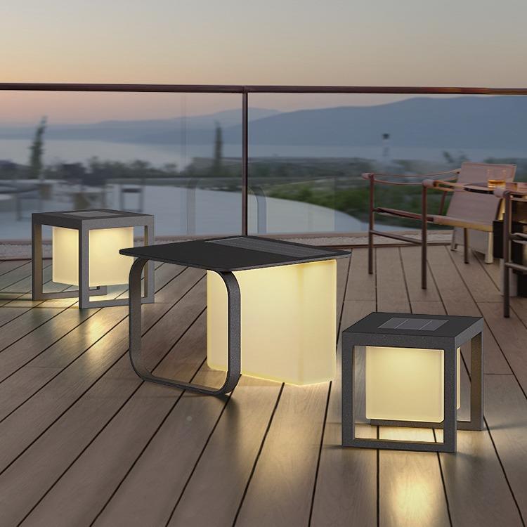 太用能户外SLB灯家桌灯别庭院灯椅子灯花园阳台露墅台灯落地氛围
