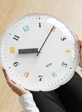 ozoom屋准TYOS244挂电钟免w打孔泡泡气球客厅桌面摆件视柜装饰205
