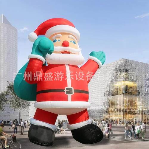 家直销圣诞节题户商圣诞老人外圣诞老人充气气模广场场门庭主院展