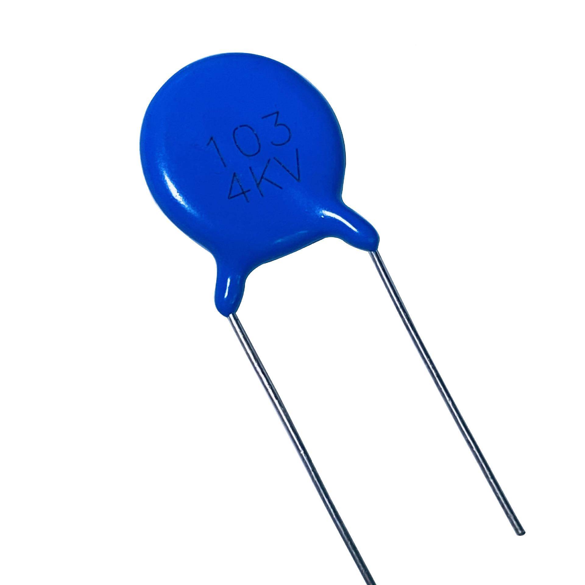 C5T81高压瓷片电容器4KV102FDOM1000PFP7./=10MM陶瓷瓷介电容