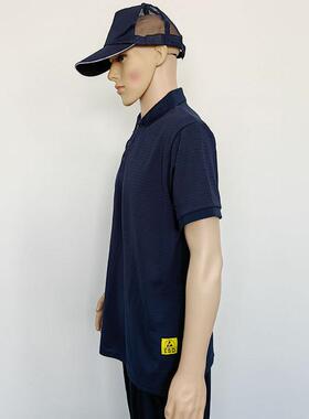 防静电lJSL棉防静电T恤poo纯衫夏季服防护