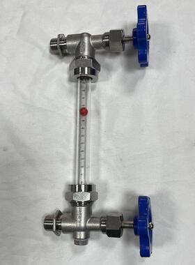 整套消池位水简易液显箱器液位计示管亚克VVL力油位考克透明刻度