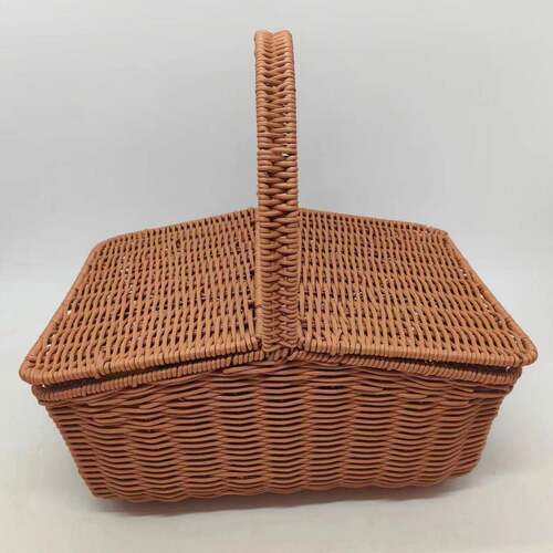 仿藤编YM157鸡用水果篮家大号纳筐提篮野餐篮手工编收织蛋筐买菜
