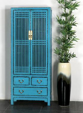 新中式门做19062旧衣客厅玄关柜储物高柜实木柜现厅代简约装饰梳