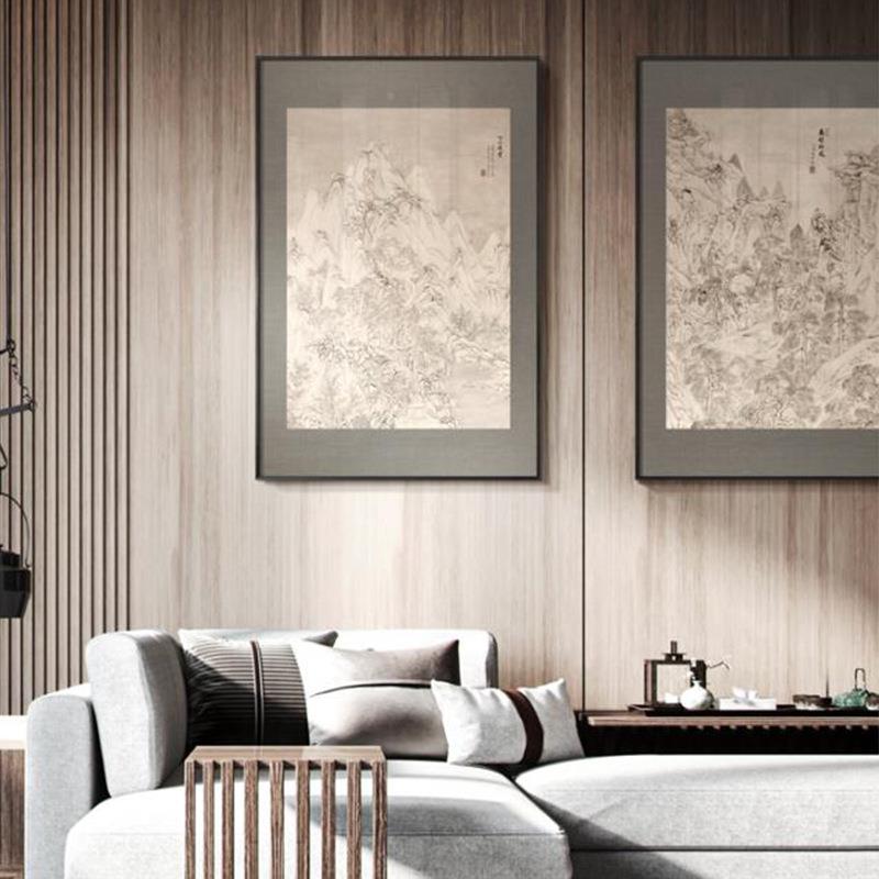 户玄关装饰画中式万象入山河图入门走茶楼廊过壁画YZ202209道单幅