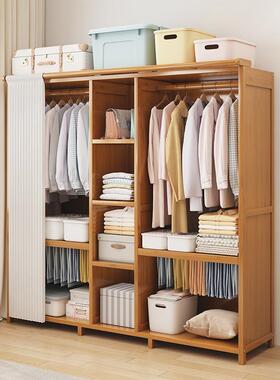 橱用衣家用卧室收纳出租房经济型易组装拉帘TYA柜布衣2025新款爆