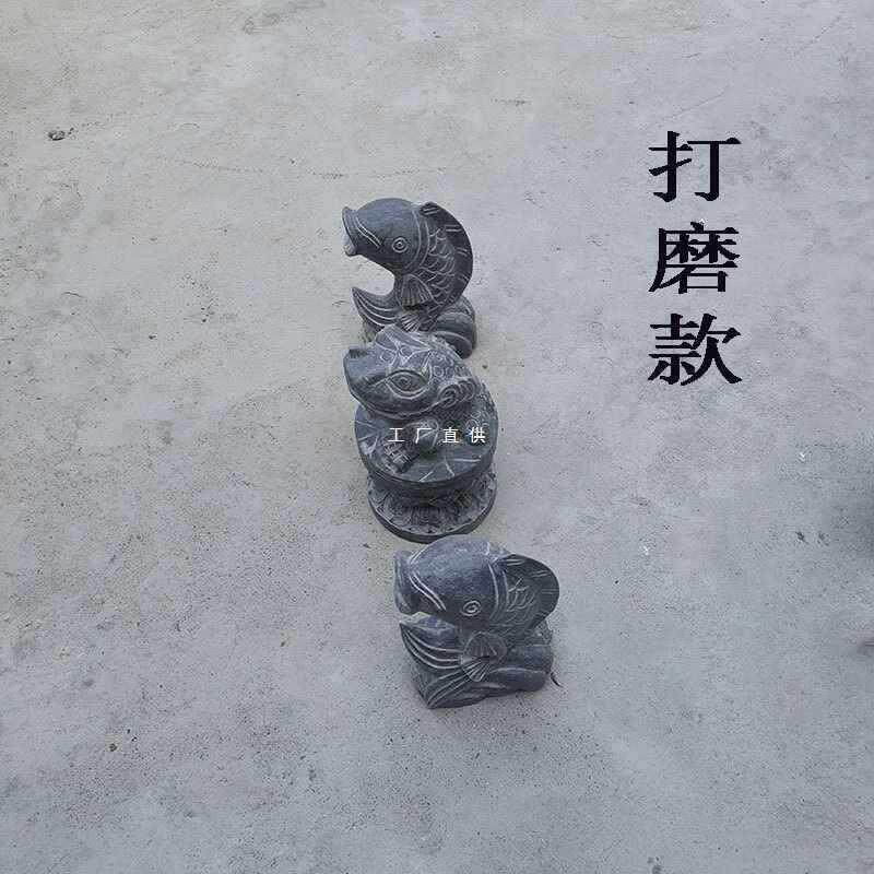 石雕吐水鱼槽子鱼缸流水摆件阳石台客F87T9JM8厅鱼塘假物山流装饰