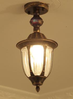 ?欧式廊户外防水复古吊园灯别墅外阳台走庭室院花凉亭F755HSSM大