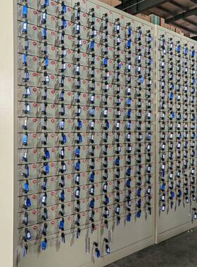 手存放柜学校考场机单位寄存柜间员工储物KJZ柜带锁保箱管车充电