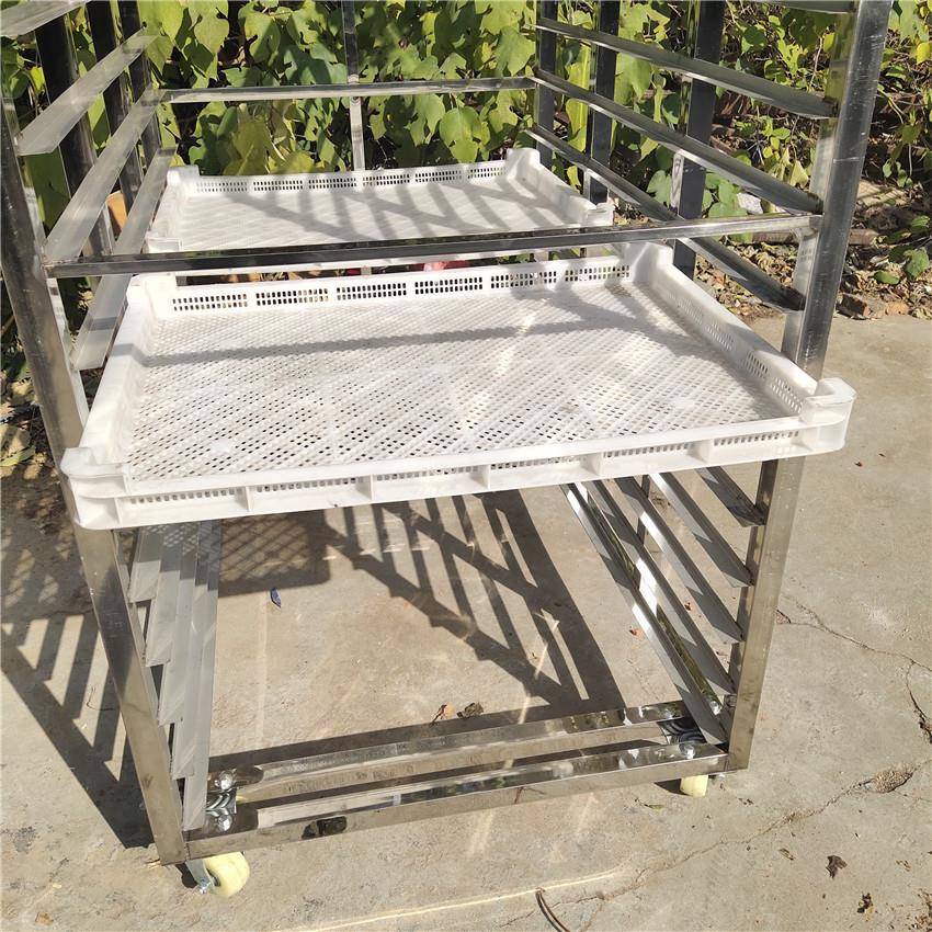 304材质子海山参烘干架子楂晾晒层架馒车头ACY蒸车周转车冷冻架车