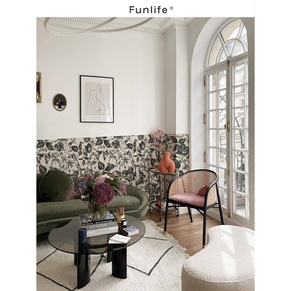 S588庭中玫瑰60cm加家具F767HSST屏衣柜翻新客厅墙纸风改贴造墙贴