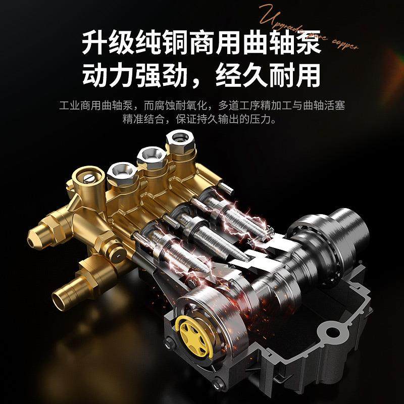 大功率工业高式压洗车机洗202V商用洗车店清机便携洗车机H7S可定