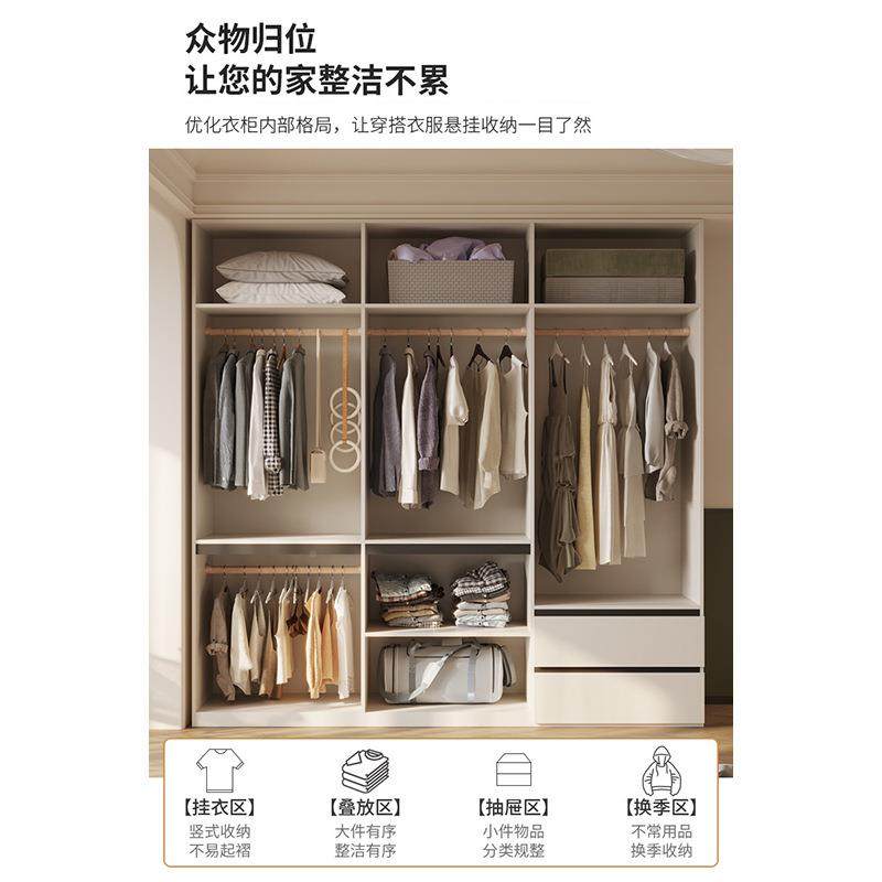 木衣柜家用卧油室奶风实一门到顶分段式免QXX板拉手2025新款颗粒,电子元器件市场,其它元器件,淘宝优惠券,粉丝福利购,淘宝优惠卷