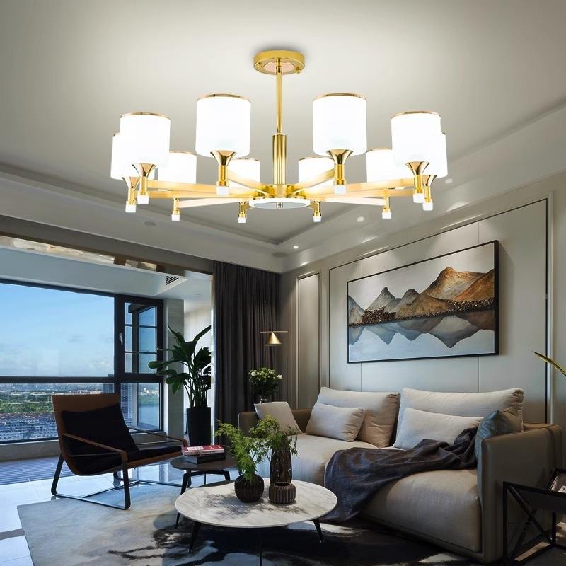 灯创客厅225新款轻奢高级53吊感现代简约大气网红意灯泡大厅0主灯