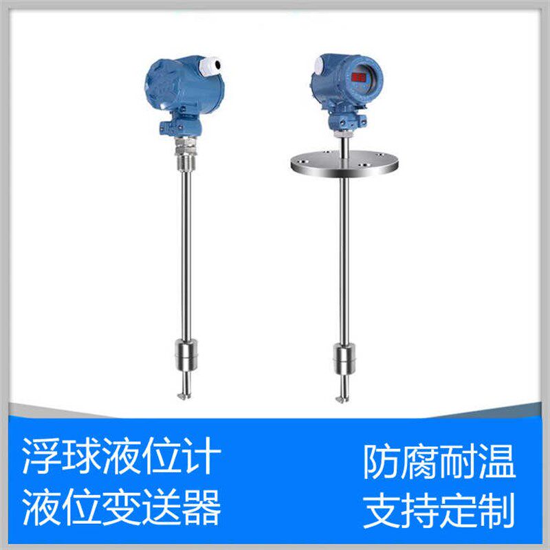 浮球液位变送器4-20mA远传定制防腐插入式磁性开关控制液位传感器