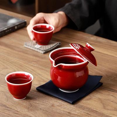 郎红户外旅行茶一具HYJD-CJ-便携式家用壶二杯客杯公快司开业潮礼