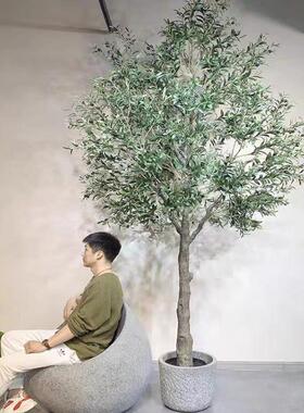 型铺假花树吊钟马木仿真仿生绿KK722267植物假树树醉枝室店造景摆