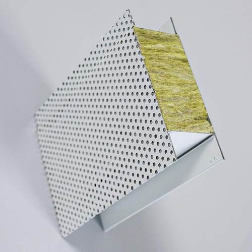 夹0mm彩钢岩棉夹芯板保温5834隔热材实复合吸音芯板岩净棉化板