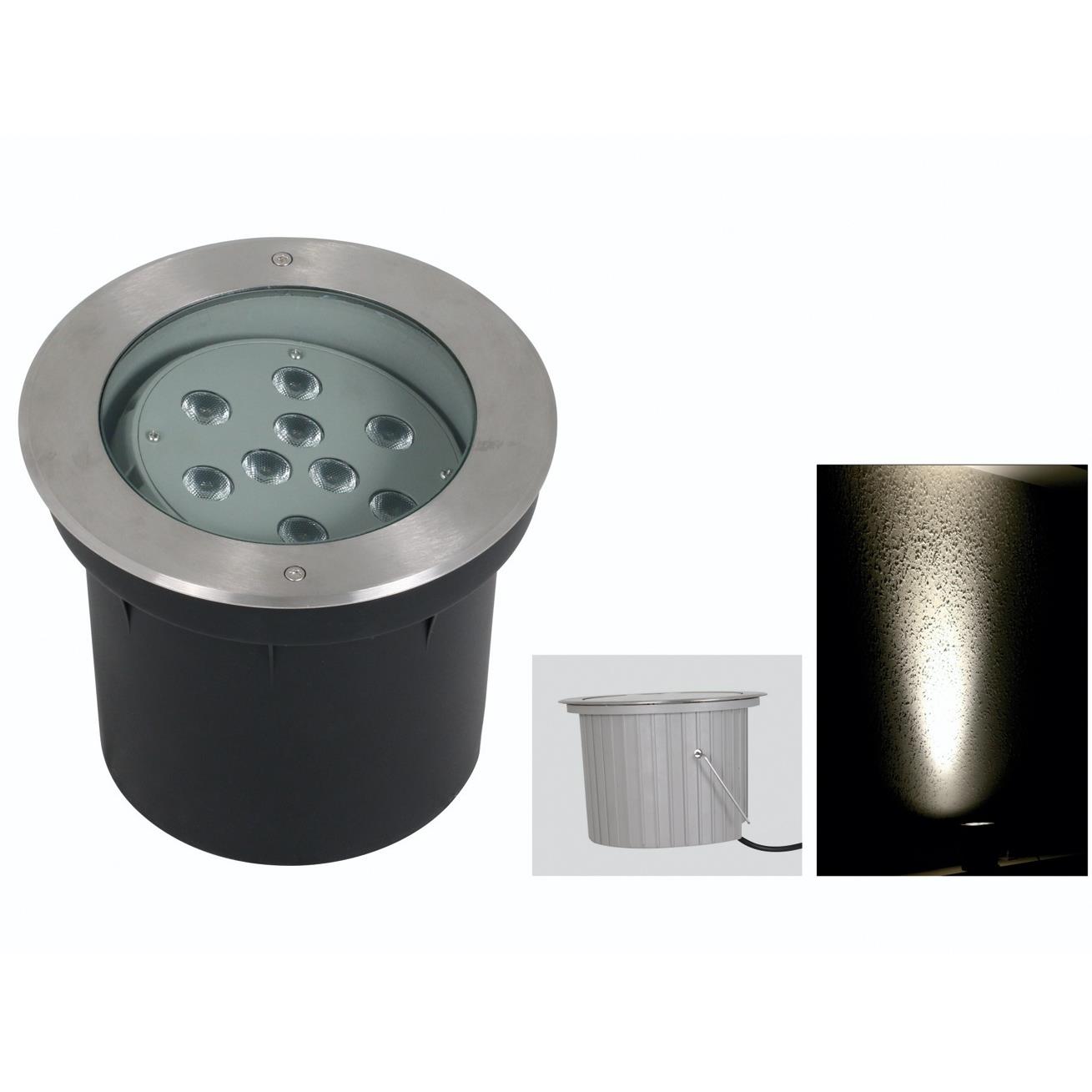 W192W24W36W偏光圆形广场台地角度可调埋地调SM-12W-D旋阶转偏光