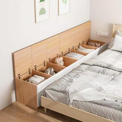 简易落地见详情式衣柜室床长条卧柜靠墙置物收纳缝隙柜床尾头物夹