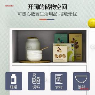 茶水柜柜餐靠边置柜物柜现代简约厨房柜KWH子储物客厅墙收纳柜置