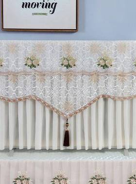 电晶视机防尘罩电5KII0寸5开5英寸65液视机罩盖布机不取蕾丝盖巾