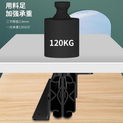 重型缓KUS楼梯式柜滑轨储物鞋柜托底轨道地轨抽拉导承重阻尼冲抽