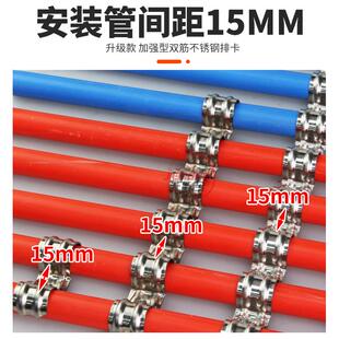 不锈钢排卡0管连排单边骑马21卡子加厚半边码铁固定6AKT卡卡扣线