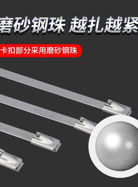 供应锈钢扎20347带不304老材质户外型金属扎带结实耐用防化扎带