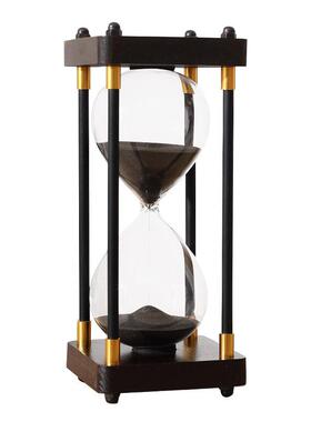 儿童间沙漏计时钟时器30分60一小半漏FPgk5BMP斗防摔流沙瓶时复古