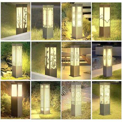 庭院DUW灯外太阳能草户坪灯小花区园别墅方形草地防水自动亮观景