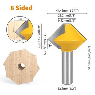 多具边PJQ型拼接刀12柄多边刀鸟嘴接刀16边8边2边口多边型榫合刀