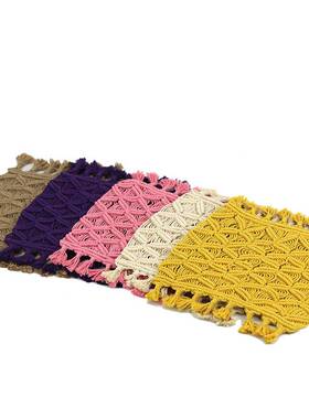 厂家直销棉绳手D001工地地垫摄影道绳具垫子麻编织毯家毯居沙发坐