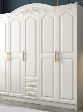 式衣柜加顶柜简约现大见详情代经济型组板式白色欧合边柜木质六五