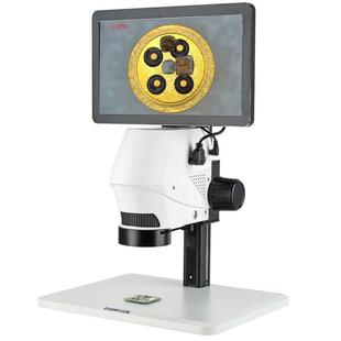 10X 电子显微镜11.6寸显示器实时测量拍照同屏对比 80X一体式