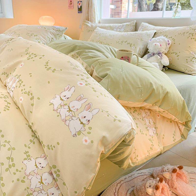 2025春季卡通全棉被套单件家用双人纯棉被罩三件套宿舍单人被套,鲜花速递/花卉仿真/绿植园艺,割草机/草坪机,淘宝优惠券,粉丝福利购,淘宝优惠卷