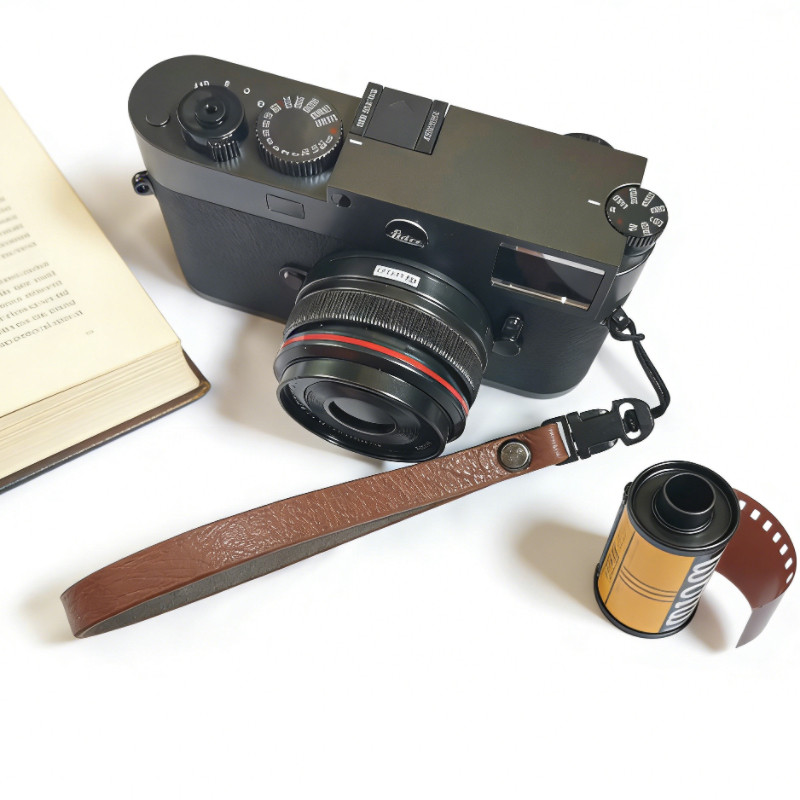 相机手腕带快拆真皮手挂绳适用理光GR3富士XT5索尼徕卡尼康手腕绳