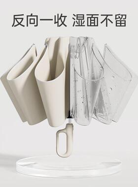 左都全自动环雨伞雨反向女加大加厚加固晴用折叠VRJ学生专用扣男