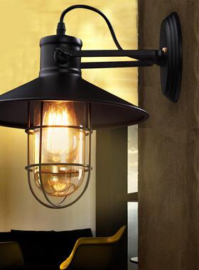 美式乡村铁艺餐厅具酒卧室过库道阳台灯户外吧81894灯仓鸟笼壁灯