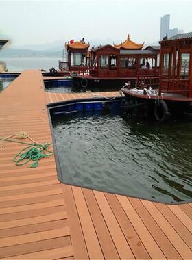 龙码头水上浮筒游艇龙舟码头50*50*40鱼塑料浮桶浮箱托艇泊位钓舟