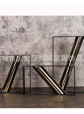 摆北WUN欧金客花器立体几何摆件家居饰属品现代简约创意厅玄关花